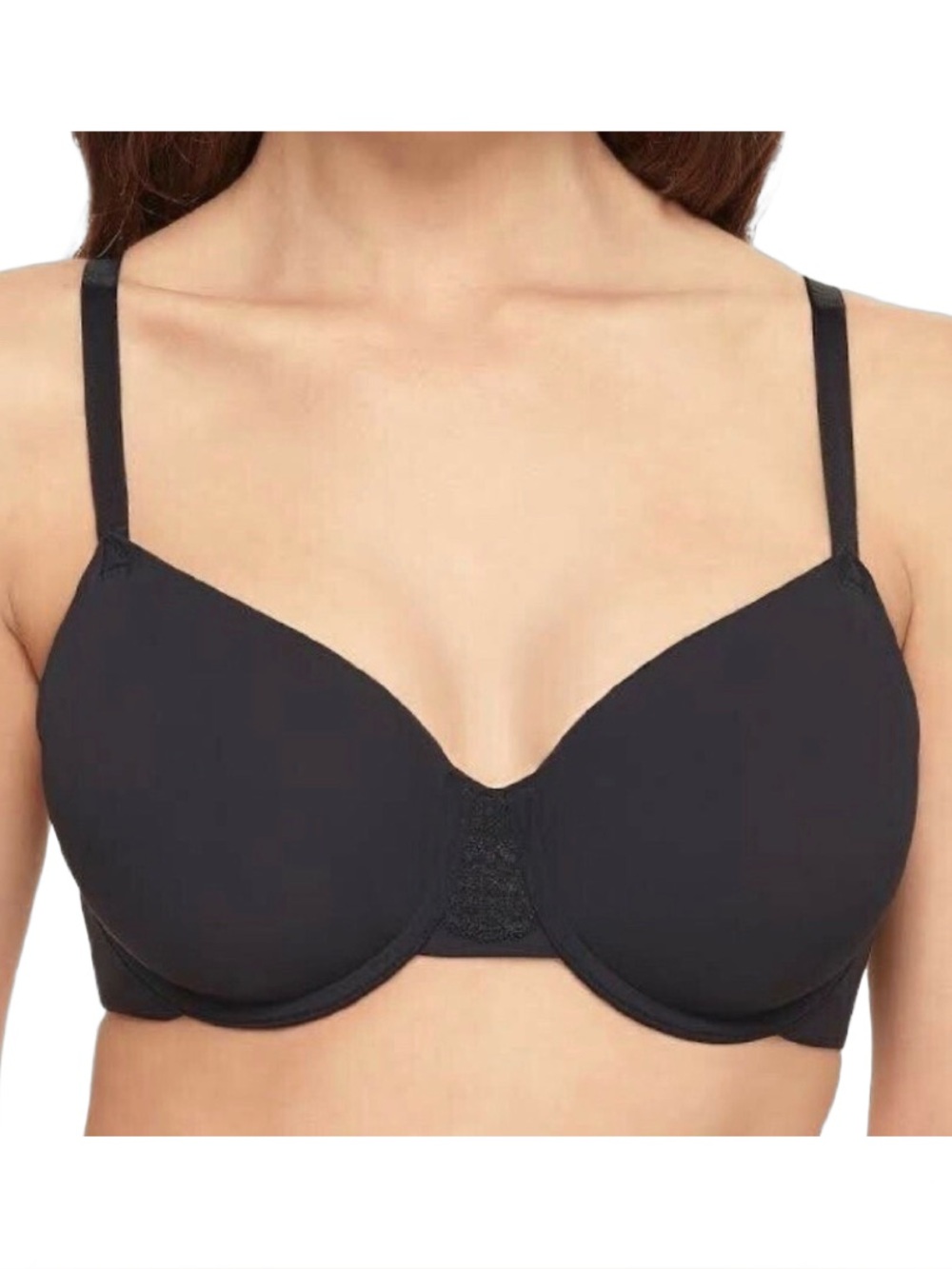 New 34DD Wacoal Lace Impression Seamless Bra in Black